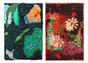 'Flower Garden 1' and 'Flower Garden 2' by Diana Savostaite