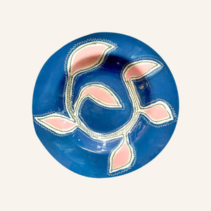 'Blue Leaf' Plate by Laetitia Rouget