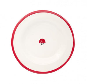 'Mushroom Red' Plate by Laetitia Rouget