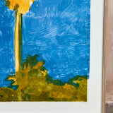 'Palm Tree with Yellow and Blue' by Lara Feldman