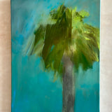 'Palm with Turquoise Sky' by Lara Feldman
