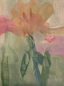 'Pink and Orange Flowers II' by Lisa Hardy